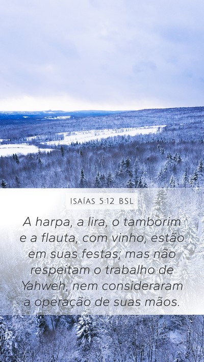 Isaías 5:12 BSL Bible Verse Image