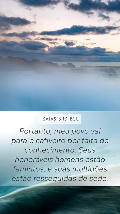 Isaías 5:13 BSL Bible Verse Image