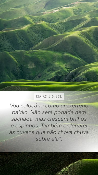 Isaías 5:6 BSL Bible Verse Image