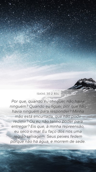 Isaías 50:2 BSL Bible Verse Image