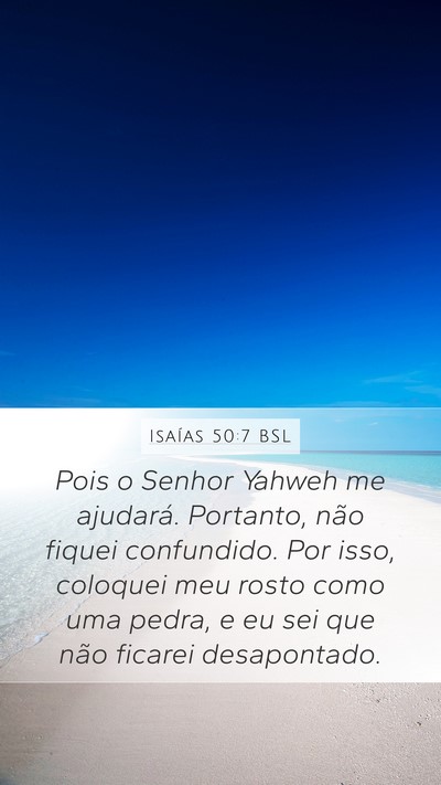 Isaías 50:7 BSL Bible Verse Image