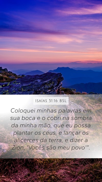 Isaías 51:16 BSL Bible Verse Image