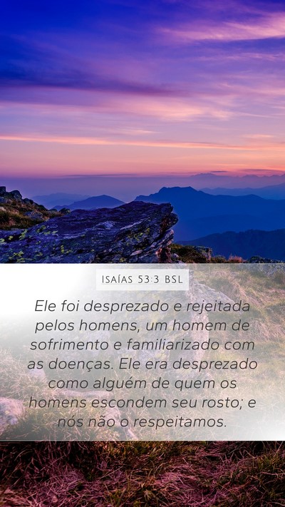 Isaías 53:3 BSL Bible Verse Image
