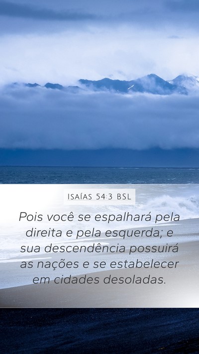 Isaías 54:3 BSL Bible Verse Image