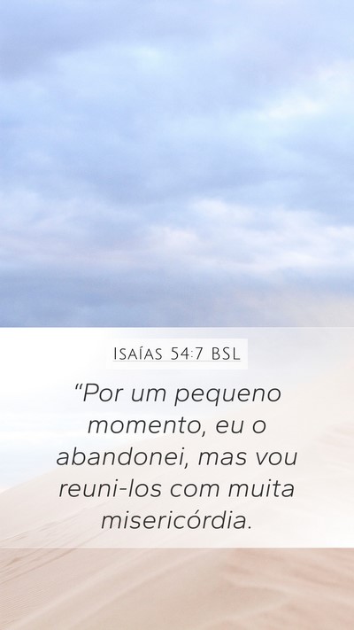 Isaías 54:7 BSL Bible Verse Image