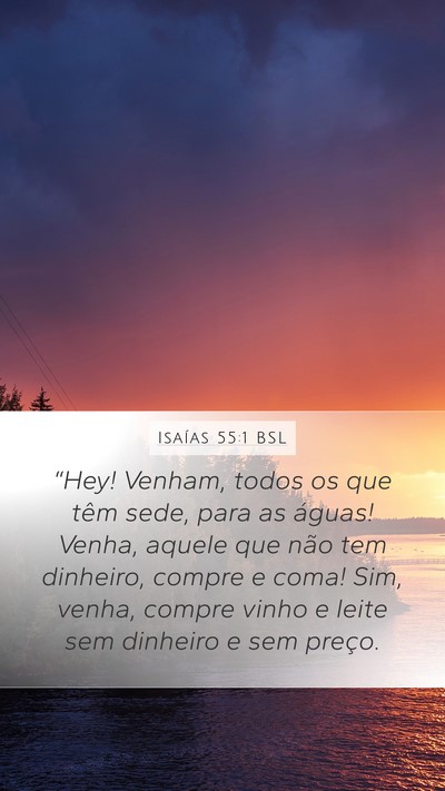 Isaías 55:1 BSL Bible Verse Image