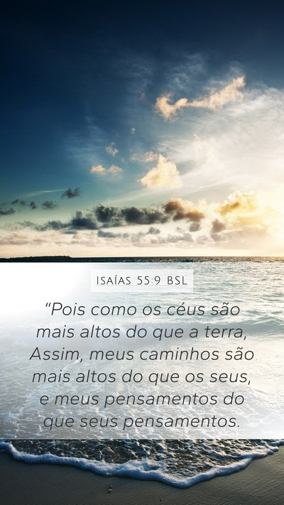 Isaías 55:9 BSL Bible Verse Image