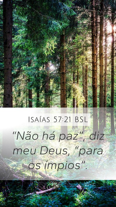 Isaías 57:21 BSL Bible Verse Image