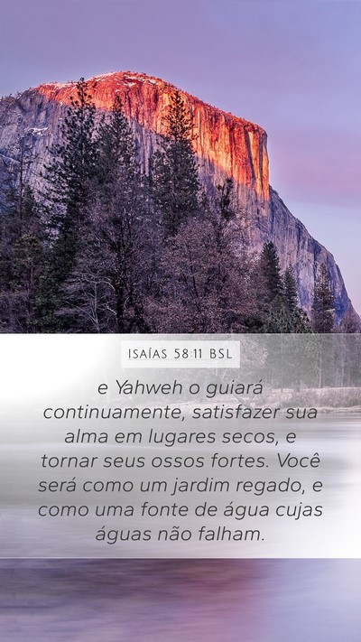 Isaías 58:11 BSL Bible Verse Image