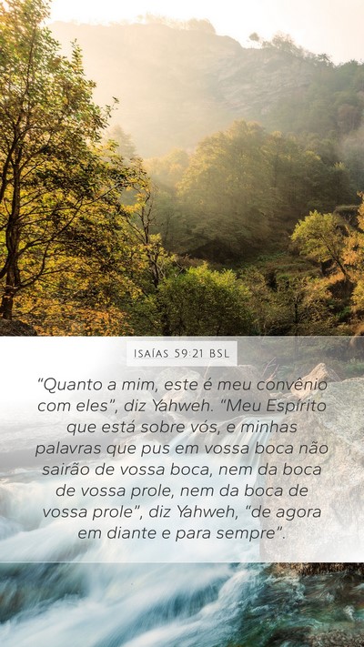 Isaías 59:21 BSL Bible Verse Image