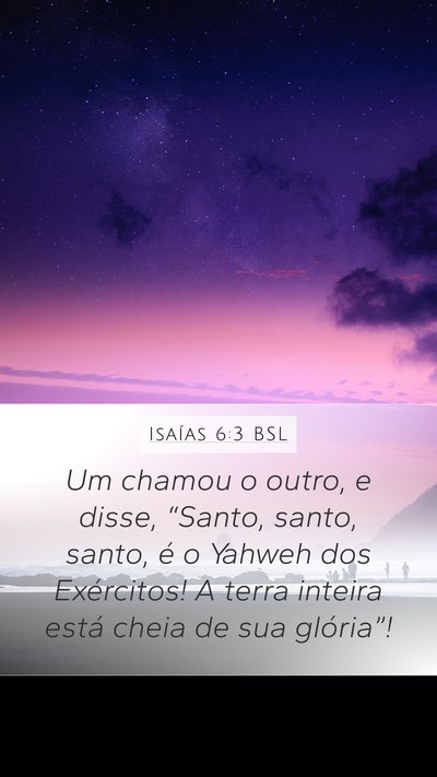 Isaías 6:3 BSL Bible Verse Image