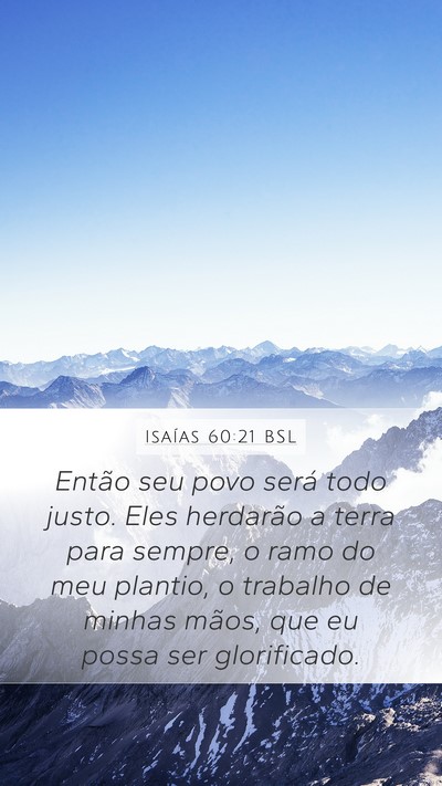 Isaías 60:21 BSL Bible Verse Image