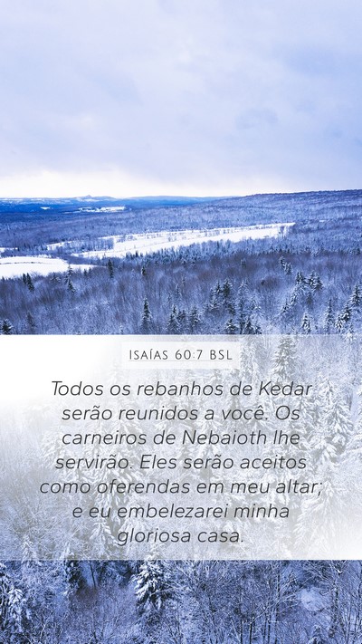 Isaías 60:7 BSL Bible Verse Image
