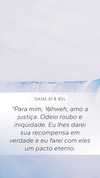 Isaías 61:8 BSL Bible Verse Image