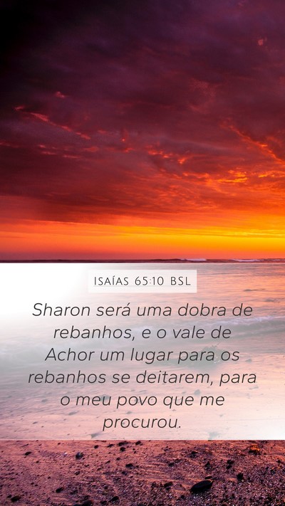 Isaías 65:10 BSL Bible Verse Image