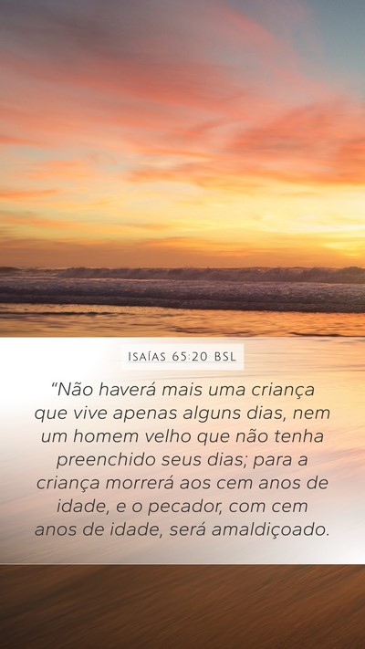 Isaías 65:20 BSL Bible Verse Image