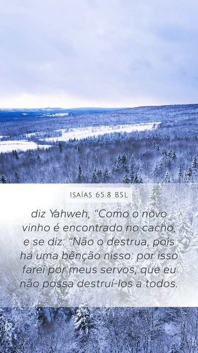 Isaías 65:8 BSL Bible Verse Image