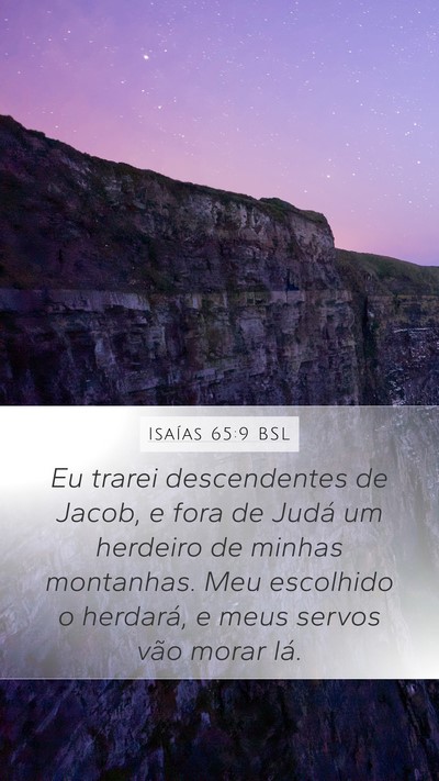Isaías 65:9 BSL Bible Verse Image