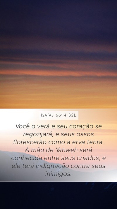 Isaías 66:14 BSL Bible Verse Image