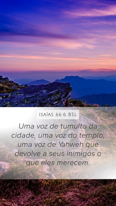 Isaías 66:6 BSL Bible Verse Image