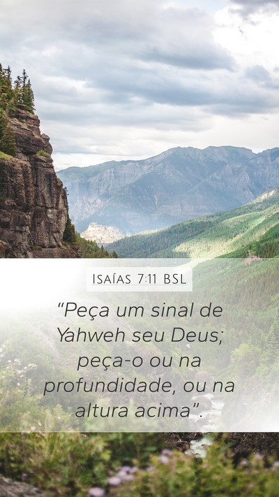 Isaías 7:11 BSL Bible Verse Image