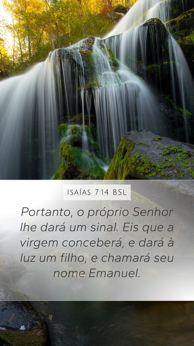Isaías 7:14 BSL Bible Verse Image