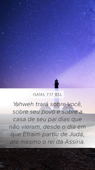 Isaías 7:17 BSL Bible Verse Image