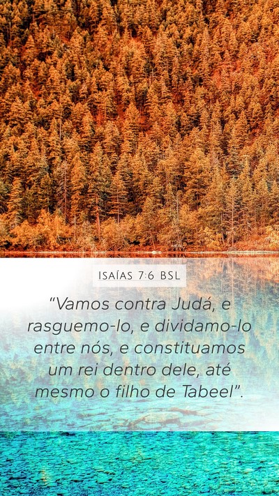 Isaías 7:6 BSL Bible Verse Image