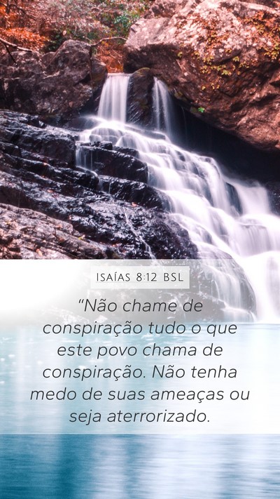 Isaías 8:12 BSL Bible Verse Image