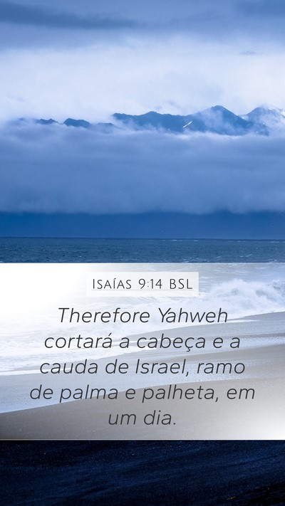 Isaías 9:14 BSL Bible Verse Image