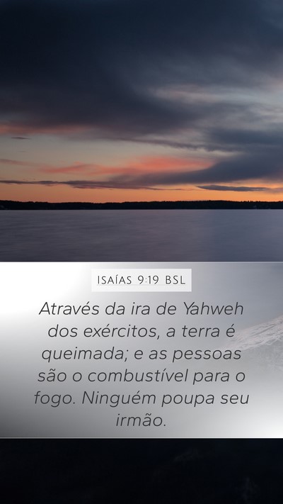 Isaías 9:19 BSL Bible Verse Image