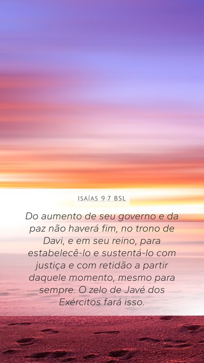 Isaías 9:7 BSL Bible Verse Image