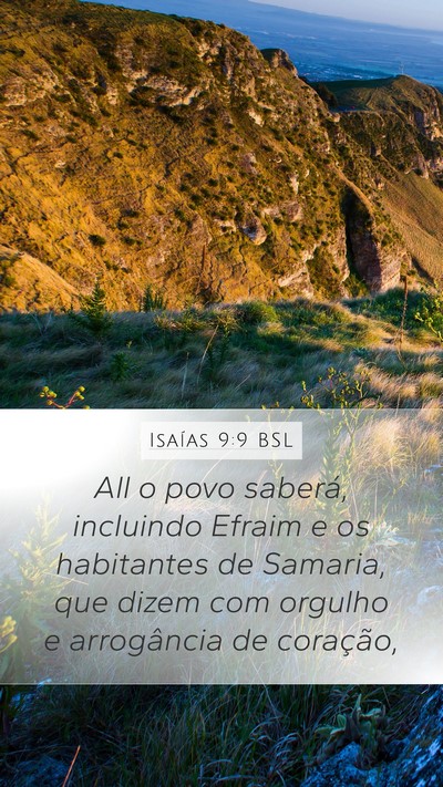 Isaías 9:9 BSL Bible Verse Image