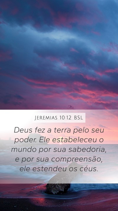 Jeremias 10:12 BSL Bible Verse Image