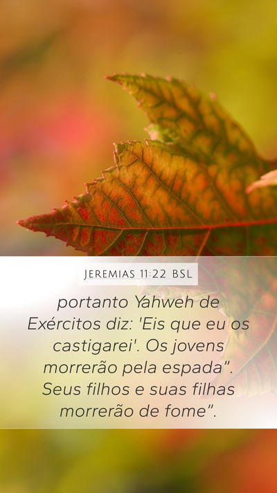 Jeremias 11:22 BSL Bible Verse Image