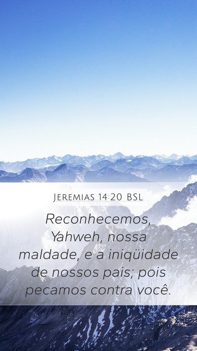 Jeremias 14:20 BSL Bible Verse Image