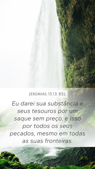 Jeremias 15:13 BSL Bible Verse Image