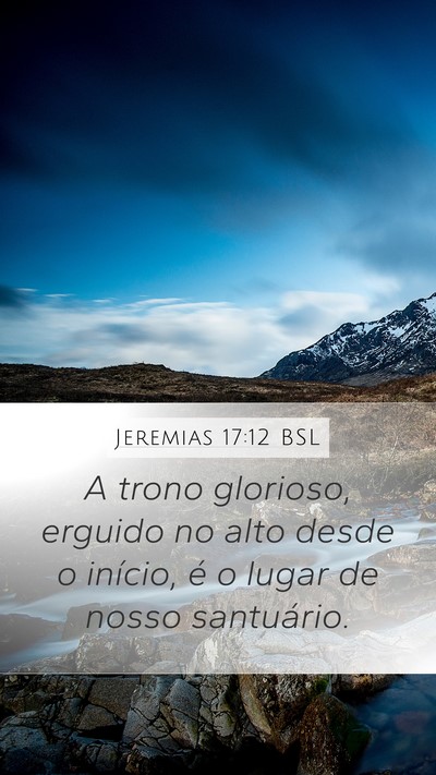 Jeremias 17:12 BSL Bible Verse Image