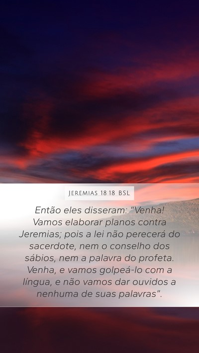 Jeremias 18:18 BSL Bible Verse Image