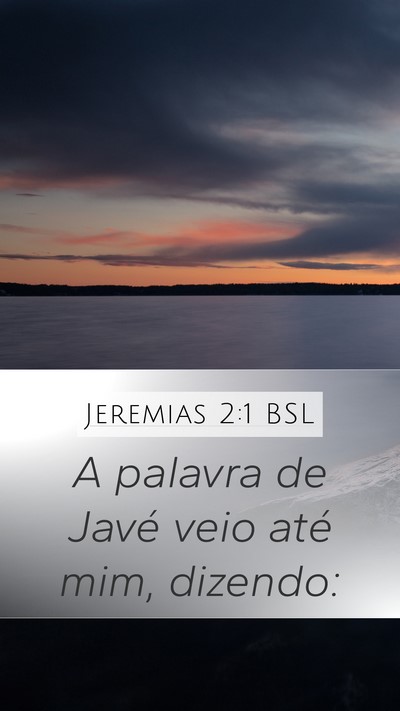 Jeremias 2:1 BSL Bible Verse Image