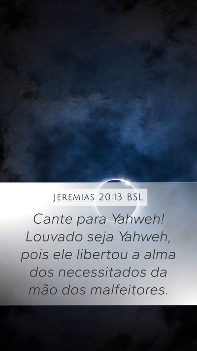 Jeremias 20:13 BSL Bible Verse Image