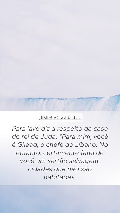 Jeremias 22:6 BSL Bible Verse Image