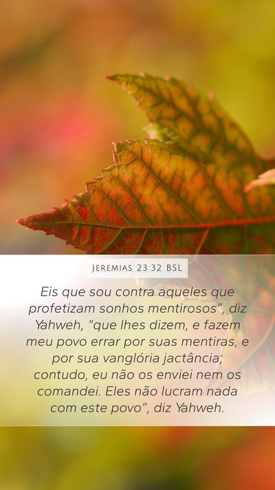 Jeremias 23:32 BSL Bible Verse Image