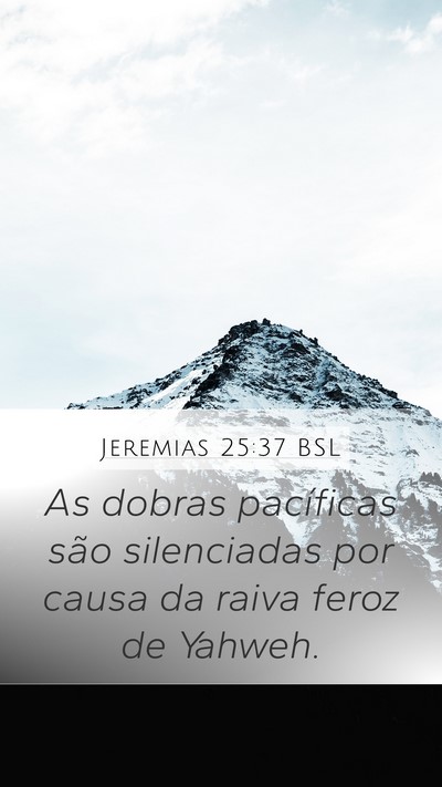 Jeremias 25:37 BSL Bible Verse Image