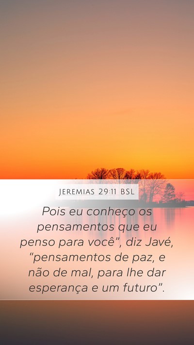 Jeremias 29:11 BSL Bible Verse Image