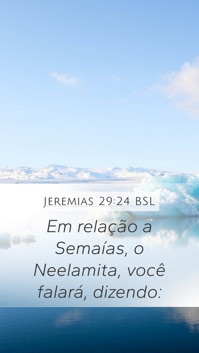 Jeremias 29:24 BSL Bible Verse Image
