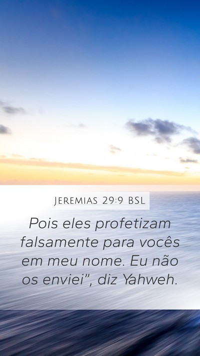 Jeremias 29:9 BSL Bible Verse Image
