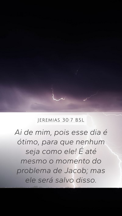 Jeremias 30:7 BSL Bible Verse Image