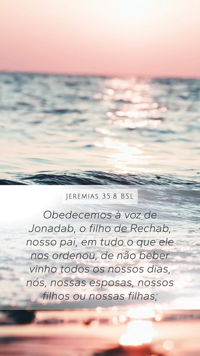 Jeremias 35:8 BSL Bible Verse Image