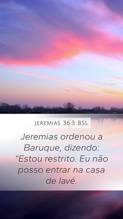 Jeremias 36:5 BSL Bible Verse Image